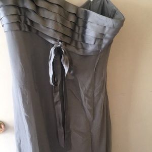 Grey Strapless Dress